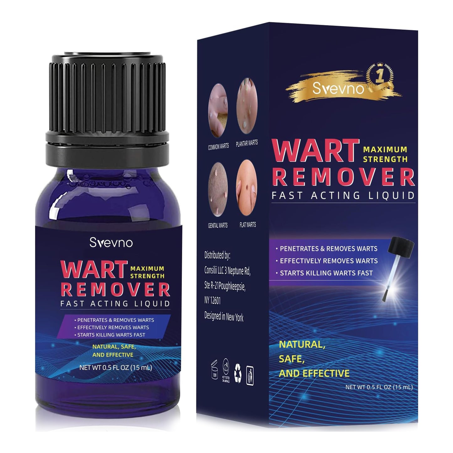 Fast Acting Gel Wart Remover Freeze Off - Fast-Acting Wart Freeze Off - Wart Removal for Plantar Wart, Genital Wart, H Warts, Common Wart, Flat Wart, Corn, Callus, Warts, Plantar Wart Remover For Feet