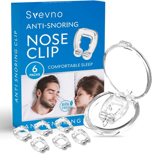 Anti Snoring Devices - Snore Stopper - Snoring Stopper Provide Effective Anti Snoring Solution - Silicone Magnetic Anti Snoring Nose Clip - Comfortable and Effective to Stop Snoring 6 PCS